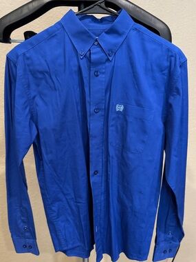 Cinch Youth Button-Down Dress Shirt in Royal Blue